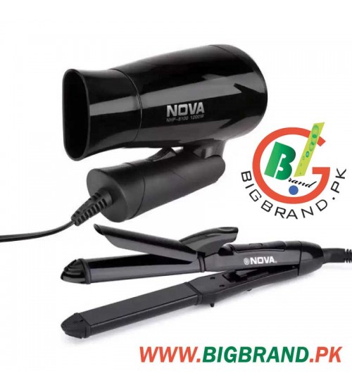 Nova NHC-810 Hair Straightener and NHP-8100 Hair Dryer